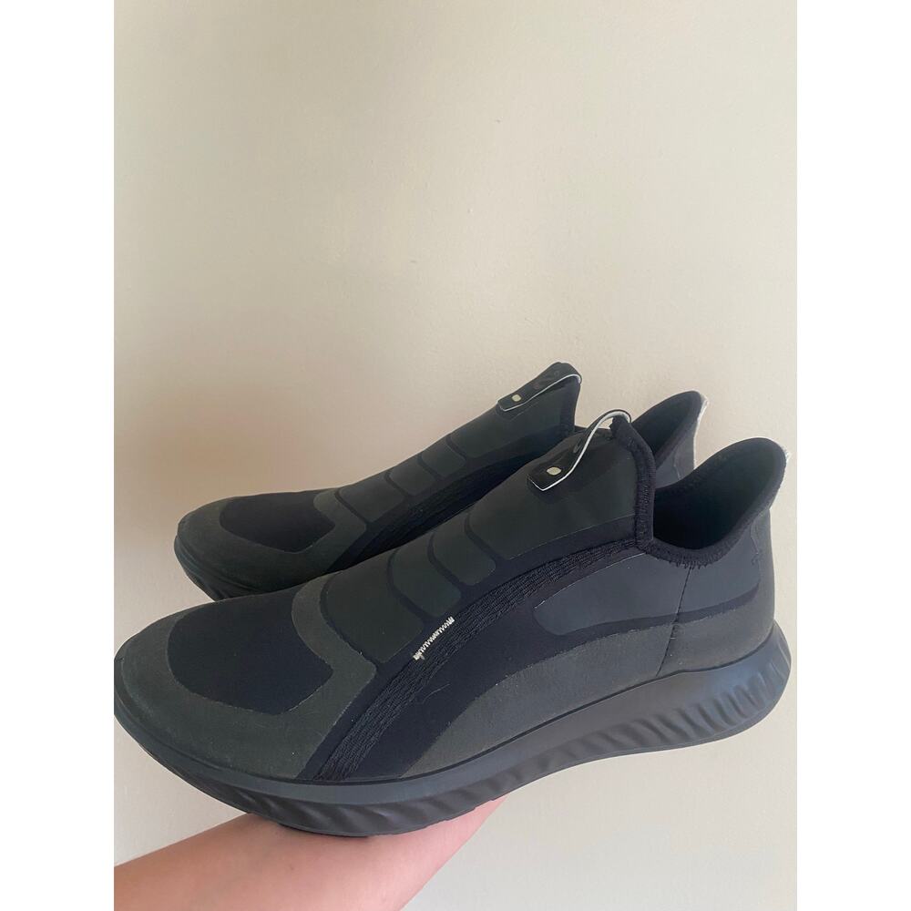 EUC Ecco ATH 1FM Black Sneakers Size 44: 10-10.5 US - Picture 3 of 9
